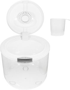 Housewares Kitchen Plastic Modern 10kg 15kg PET Cylinder Rice Beans Dry Food Storage Dispenser Freshness Preservation - Product Image 2