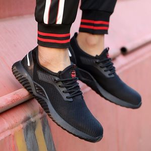Unisex Steel Toe Safety <b>Shoes</b> Breathable Impact Resistant Puncture Resistant Construction <b>Work</b> Footwear Lightweight Soft Sole - Product Image 3