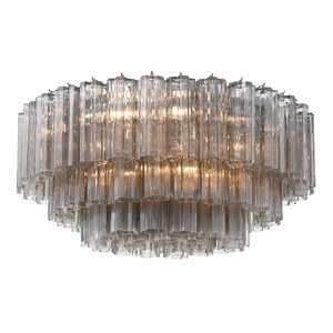 Lustre de salon à grandes étages <span class=keywords><strong>en</strong></span> verre de Murano texturé, 16 lumières, 32 pouces, forme d'étoile arrondie multicolore, éclairage de plafond encastré - Product Image 4