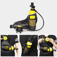 Haute qualité 1L Portable en aluminium Mini plongée sous-marine réservoir d'air bouteille de cylindre avec équipement d'oxygène pour 15-20 minutes