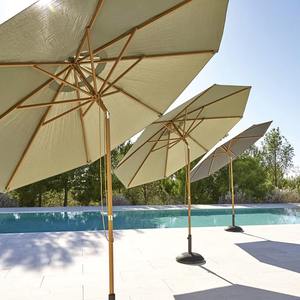 Sombrillas de Jardín de Lujo 2026, Decorativas, con Poste de <span class=keywords><strong>Madera</strong></span>, de Gran Tamaño, Impermeables, para Terraza, Patio, Restaurante - Product Image 3