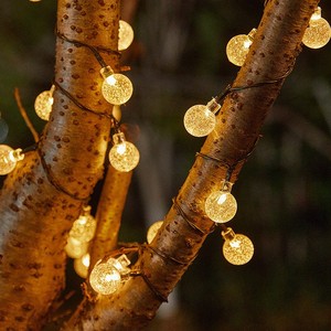 <span class=keywords><strong>Led</strong></span> ánh sáng chuỗi cho ngoài trời Đèn trang trí pha lê màu ánh sáng năng lượng mặt trời cắm trại bong bóng bóng chuỗi không có hệ thống dây điện yêu cầu - Product Image 6