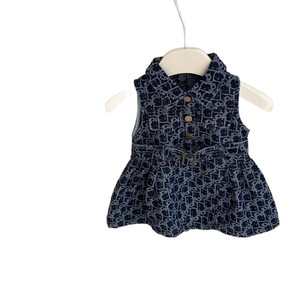 Child Star Circle Girls Sleeveless Denim Dress Breathable Summer Vest Dress Top - Product Image 5