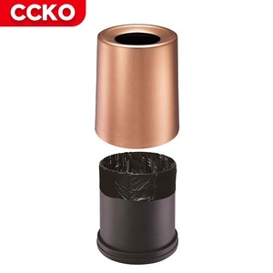 Vòng nhà hàng sảnh khách sạn phòng Thùng rác nhỏ Thùng rác nhà bếp khách sạn Thùng rác Thùng rác kim loại thùng rác có thể mở thùng rác hàng đầu - Product Image 1