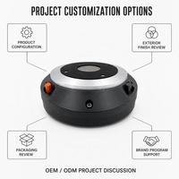 OEM/ODM Speaker Tweeter Pro 75mm Aluminium Hitam untuk Proyek Merek Speaker Grosir