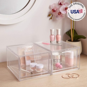 Organiseur cosmétique en acrylique transparent empilable sur mesure, tailles et formes personnalisées pour l'affichage, Yageli - Product Image 5