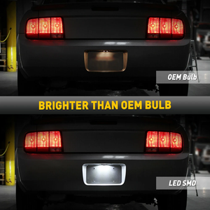 1 pezzo per Ford Mustang Base Bullitt GT Shelby GT500 GT500KR 2005 2006 2007 2008 2009 LED numero di targa luce posteriore - Product Image 6