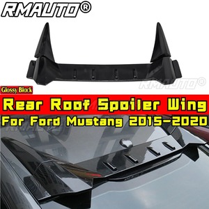 Pour Ford Mustang 2015-2020 Kit carrosserie Aileron de toit Aileron de coffre arrière Noir brillant Style Combat Aileron arrière Accessoires de voiture - Product Image 1