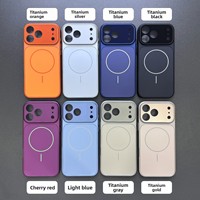 Coque de téléphone magnétique antichoc mate à couverture intégrale de qualité supérieure avec protection d'objectif pour iPhone 17 Pro Max Air