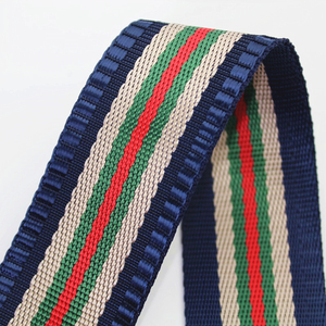 38mm rộng polyester nylon màu sọc ruy băng vải <span class=keywords><strong>Sling</strong></span> Polyester Túi dây đeo vật liệu trang trí - Product Image 3