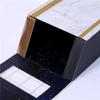 Boîte cadeau polygonale magnétique à double porte pour papier de maison