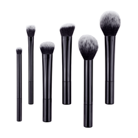 Prix de gros : Ensemble de 3 pinceaux de maquillage pour le visage, doux, pour poudre et estompage, avec manche en nylon et manche en plastique, outils de beauté