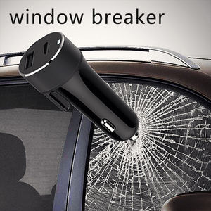 Accesorios para coche <span class=keywords><strong>3</strong></span> en 1 QC <span class=keywords><strong>3</strong></span>,0 Puertos USB duales tipo C Teléfono móvil PD 20W 27W 38W Cargador ventana Martillo cortador de cinturón de seguridad seguro - Product Image 5