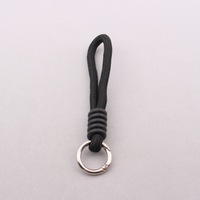 Dragonne tressée anti-perte personnalisable, cordon de téléphone en nylon coloré, bobine en silicone, lanière courte multi-usages