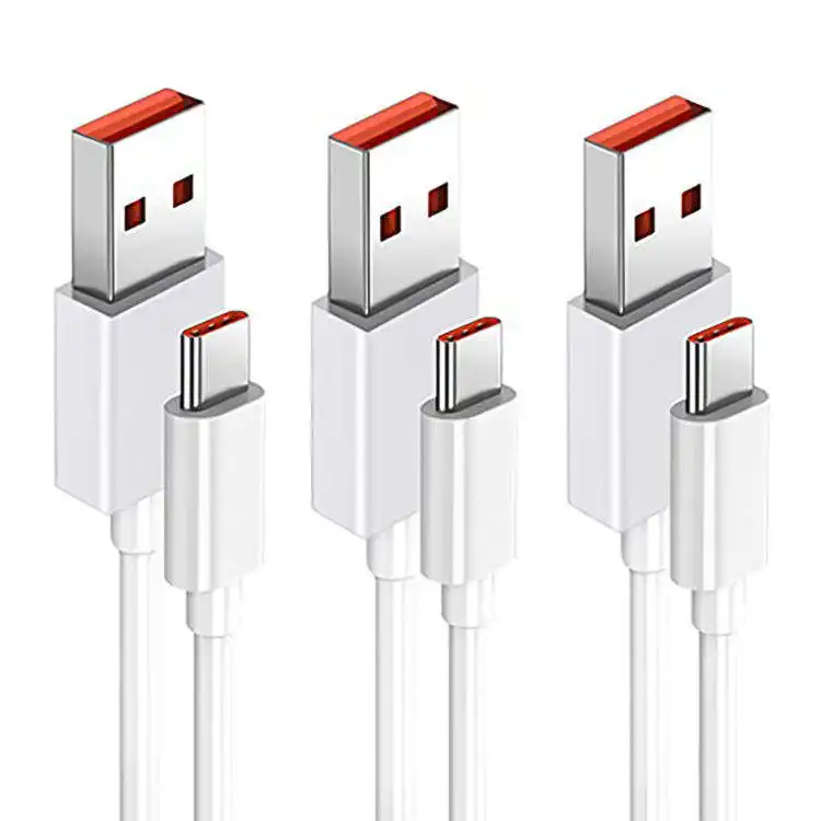 Hot Selling 6a 65w Super Flash Vooc 3.0 Usb C Fast Charger Type-c Find R17 Reno Quick Charging Data Cable For Oppo Realme Xiaomi