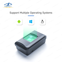 Escáner de Huellas Dactilares Óptico de Doble Rodillo USB Negro HFSecurity OS300, Proveedor Chino, con Controlador y SDK Gratuito