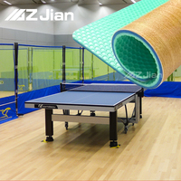 Revêtement de sol en PVC pour tennis de table, pour gymnase intérieur, école, hôtel, écologique, antidérapant, surface lisse, sol sportif