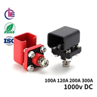 Bloc de jonction de batterie isolé, borne de puissance 300A, en cuivre haute intensité, PA66, pour montage sur panneau, borne de batterie M8 pour camping-car