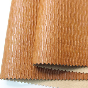 Cuero Sintético de PVC con Textura de Corteza Arrugada en Relieve, Textura Vertical, para Sofás, Bolsos, Zapatos y Tapicería - Product Image 1