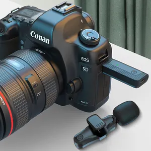 저렴한 K35 프로 카메라 slr 2.4g 2 팩 전문 무선 라발리에 마이크 3 in 1 DSR 카메라 용 무선 마이크