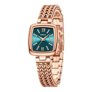 Para 2686 LOGO personalizado Reloj de mujer Aleación redonda Acero inoxidable Impermeable Cuarzo Moda Elegante Reloj clásico - Product Image 2