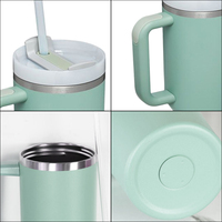 Vaso Térmico Personalizado con Logotipo, 40 oz, Acero Inoxidable 18/8, Doble Pared, Aislamiento al Vacío, Tapa con Asa, Aislamiento Térmico de 6 a 12 Horas, Libre de BPA