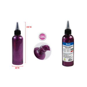 Colla Glitter Viola 120g Marca Peiyong Made in China per Progetti e Artigianato Fai-da-Te - Product Image 1