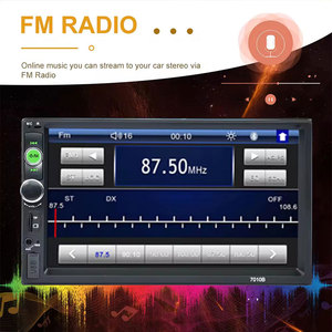 Autoradio 2 Din 7010 da 7 Pollici con Schermo <span class=keywords><strong>Touch</strong></span> per Mirror Link, Lettori MP3/MP4, USB e Supporto per Cruscotto - Product Image 4