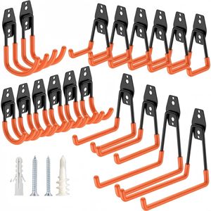 Support mural robuste pour vélo, organisateur <span class=keywords><strong>de</strong></span> <span class=keywords><strong>garage</strong></span> |   Support <span class=keywords><strong>de</strong></span> suspension pour vélo en acier |   Charge <span class=keywords><strong>de</strong></span> 50 kg |   <span class=keywords><strong>Rangement</strong></span> mural pour gagner <span class=keywords><strong>de</strong></span> la <span class=keywords><strong>place</strong></span> |   Vente en gros - Product Image 6