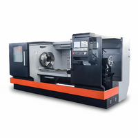 Tour à fileter CNC horizontal robuste QK1352 pour tuyaux de 520 mm avec double mandrin et commande hydraulique pour le filetage et le tournage