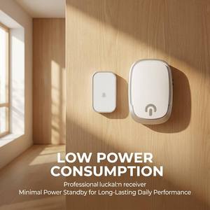 Sonnette sans fil LUCKARM avec 1 récepteur, sonnette électrique intelligente pour la maison - Product Image 6