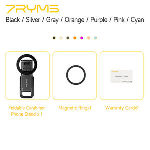 7RYMS 7RIG T1 (สีดำ) ขาตั้งโทรศัพท์แบบพับได้แม่เหล็กอะลูมิเนียมกันน้ำแบบยืดหยุ่นสำหรับสมาร์ทโฟนบนเตียงและโต๊ะ - Product Image 3