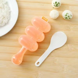 Nuevo diseño DIY <span class=keywords><strong>Sushi</strong></span> Mold Shake Rice Ball Mold con una cuchara de arroz <span class=keywords><strong>Sushi</strong></span> Making Tools Interesante molde de cocina - Product Image 1