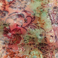 Tissu en microfibre imprimé délavé 100 % polyester respirant, technique sophistiquée pour robes de soirée et robes de luxe