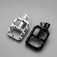 2026 Surron Ultra Bee Light Bee X LBX Repose-pieds larges en alliage de titane antidérapants pour moto électrique tout-terrain haute performance Argent