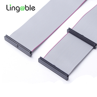 Lingable 20CM IDE 44 pines hembra a doble hembra extensión datos cinta plana HDD Cables Disco Duro Cable para HDD SSD