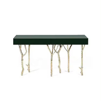 Porche italien entrée console centrale villa lumière luxe foyer armoire créative hôtel hall couloir table d'appoint