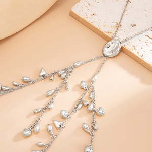 Colliers à pendentif goutte d'eau CCB à longue chaîne pour femmes, colliers à pampilles sexy pour femmes, accessoires de fête, bijoux de mode, cadeau - Product Image 6