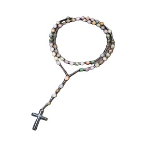 Vergine maria Guadalupe rosario collana <span class=keywords><strong>San</strong></span> Judas Tadeo con croce zircone Oro Laminado Christian all'ingrosso - Product Image 4
