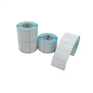 Coated Barcode Thermal Label 50mm*30mm Adhesive Labels 1000pcs Roll Direct Thermal Waterproof Thermal Labels