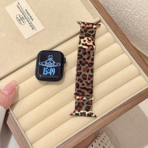 <span class=keywords><strong>Bracelet</strong></span> magnétique en acier inoxydable à imprimé léopard, boucle milanaise pour <span class=keywords><strong>Apple</strong></span> <span class=keywords><strong>Watch</strong></span> séries 6/7/8/9/10/11/SE ultra 49 mm - Product Image 2