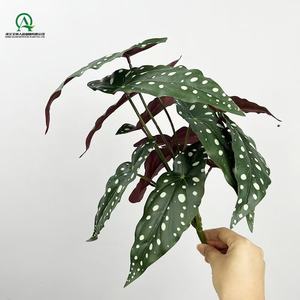 Verdure artificielle feuille suspendue bégonia plante tropicale <span class=keywords><strong>plantes</strong></span> traînantes verdure <span class=keywords><strong>pour</strong></span> la maison salle de bain <span class=keywords><strong>balcon</strong></span> mur automne décoration - Product Image 2