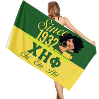 Serviette de plage TLOD Sorority pour femmes de qualité supérieure, design moderne, tissu doux, idéale pour les vacances d'été