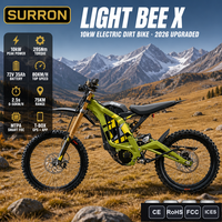 Moto tout-terrain électrique Surron avec kit de conversion homologué pour la route, phare LED, clignotants, tableau de bord LCD, fournisseur en gros CE
