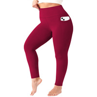Leggings de yoga 2025 en polyester élasthanne couleur unie, brossés double face, coupe ajustée, taille haute, extensibles dans les quatre sens