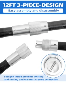 Gancio da <span class=keywords><strong>Pesca</strong></span> in Fibra di Carbonio <span class=keywords><strong>per</strong></span> Acqua Salata, Ganci Resistenti con Amo in Acciaio Inox <span class=keywords><strong>per</strong></span> Grandi Prede come Tonno, Squalo, Marlin - Product Image 5