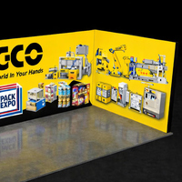 Stand d'exposition modulaire 10 x 20 pieds, boîte lumineuse, toile de fond rétroéclairée, stand d'exposition pour salon professionnel, conception de stand d'exposition pour PACK EXPO