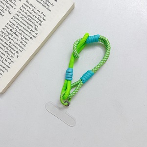 Lanière réglable de couleur pure coque de téléphone dragonne téléphone en Polyester Anti-perte pour étui de téléphone portable Paracord avec porte-clés - Product Image 3