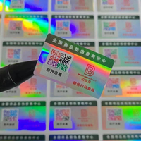 Etiqueta Adhesiva Personalizable al por Mayor con Código QR Anti-Falsificación, Rollo de Etiquetas con Número de Serie Variable, Código de Barras, Embalaje PET