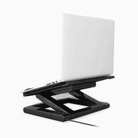 Support de refroidissement ergonomique pour ordinateur portable Tornado NBS-09 avec ventilateur actif, design pliable et réglable, conception brevetée, moule privé, accessoire périphérique